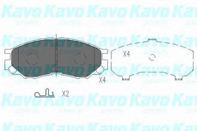 KAVO PARTS kbp5508 -  Комплект тормозных колодок, дисковый тормоз